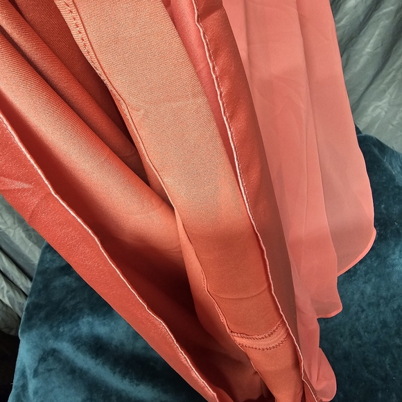 NEW Max and Cleo Coral Rose Woven Cocktail Dress sz 2 - Picture 5 of 5